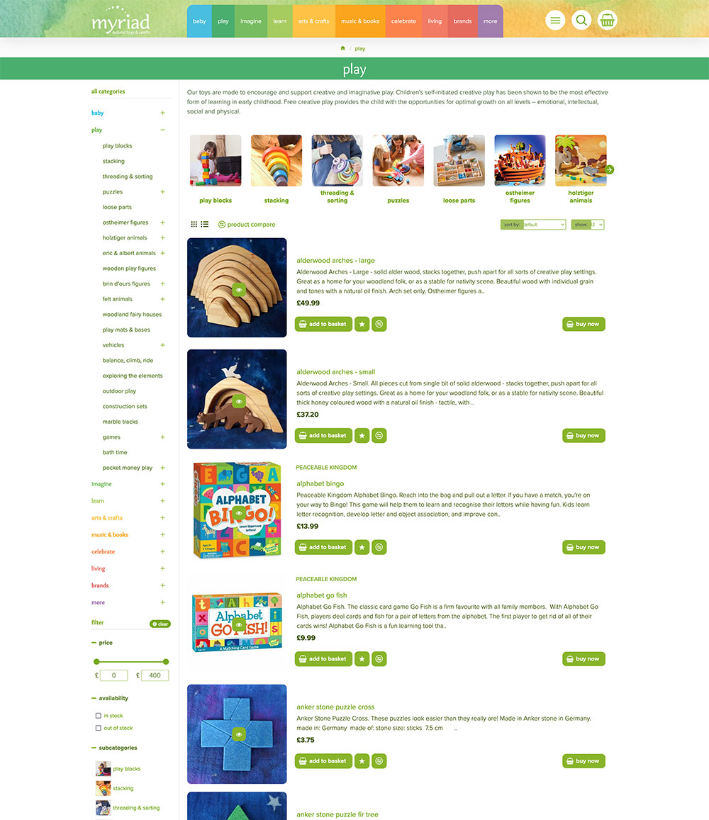 myriad toys and games